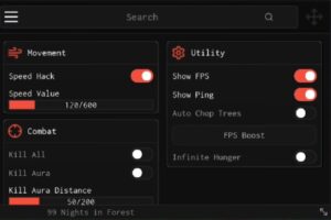 скрипт для роблокса 99 ночей в лесу